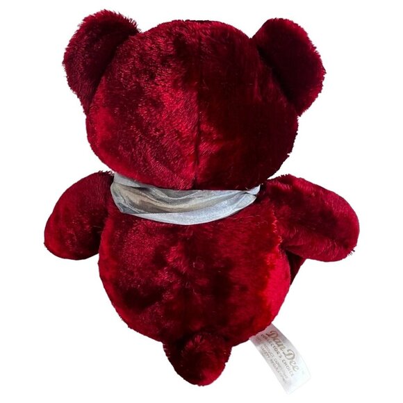 Dan Dee Collectors Choice Plush Teddy Bear Burgundy 13" Bow Tie Stuffed Animal - Picture 4 of 7